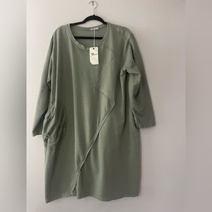 Made in Italy green long tunic